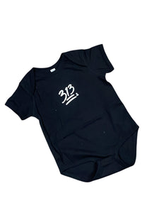 313 Onesie Black