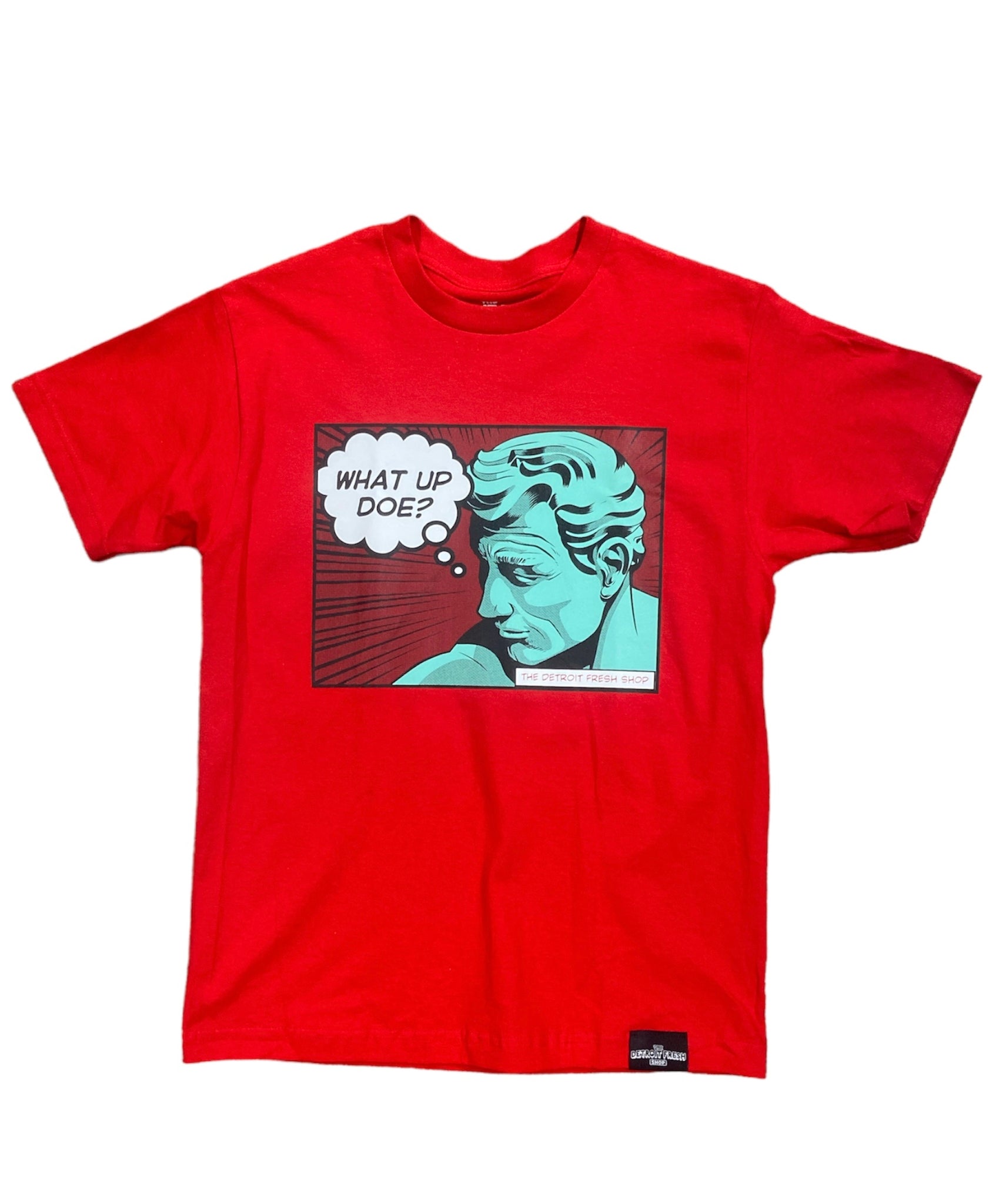 Detroit Fresh Shop What Up Doe Tee Red