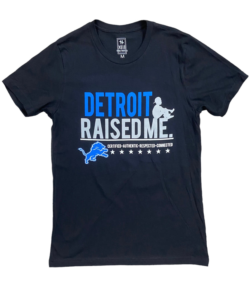 Detroit Lions Three Thirteen Raised Me Sweatshirt - Black