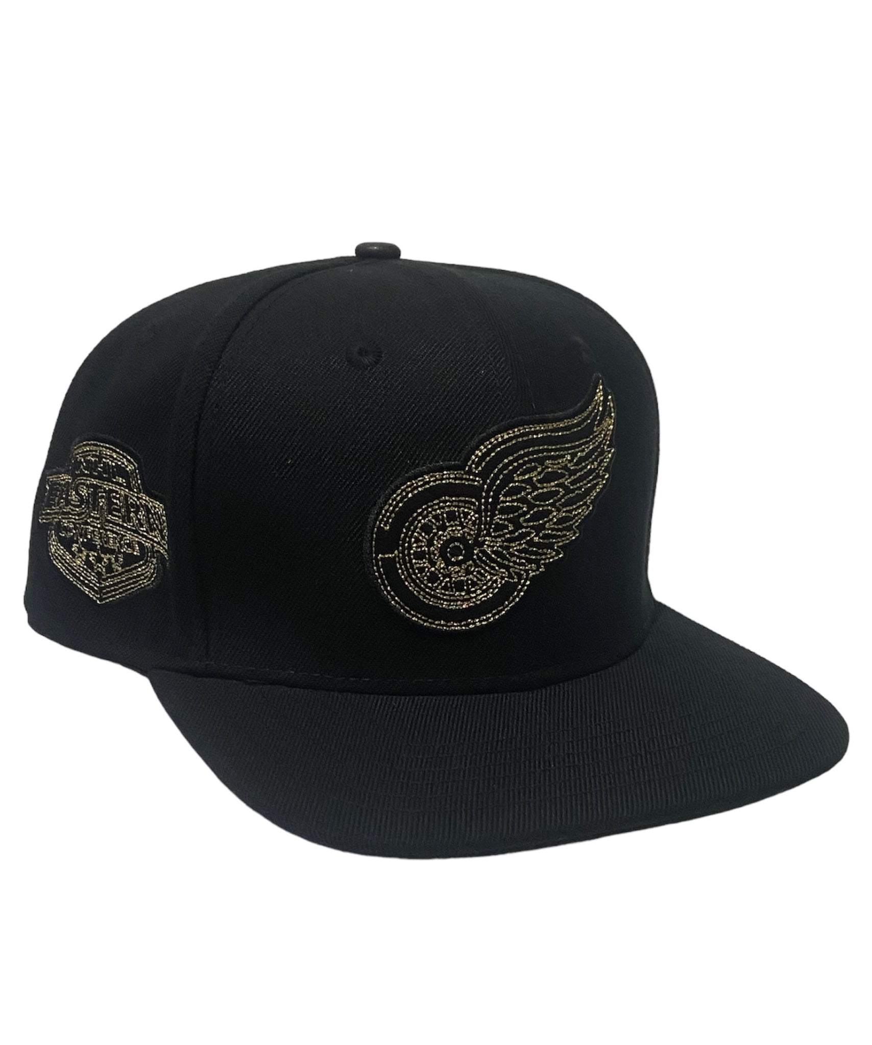 Pro Red Wings Embroidered Snapback Black/Gold