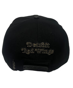 Pro Red Wings Embroidered Snapback Black/Gold