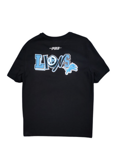 Pro Standard Detroit  LIONS Embroidered Tee Black