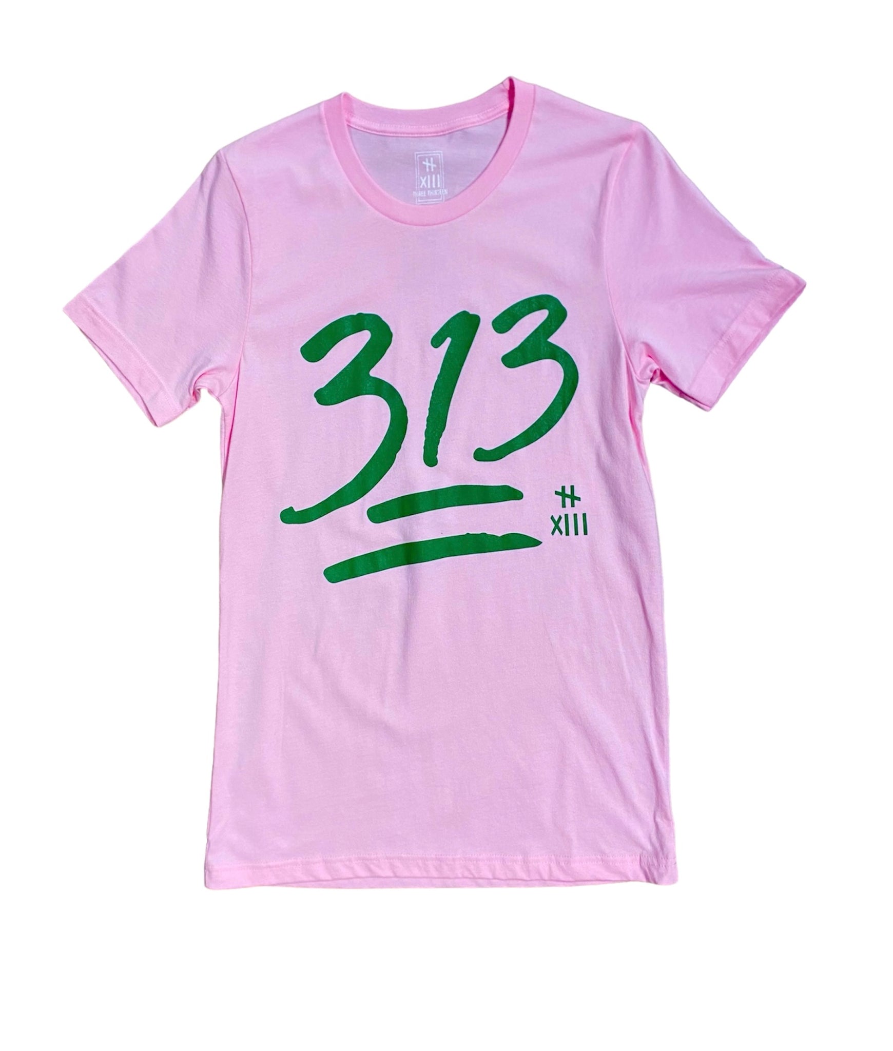 313 Tee Pink/Green