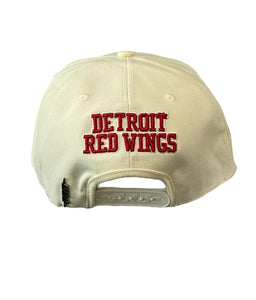 Pro Red Wings Team Embroidered Snapback Eggshell