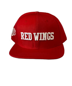 Pro Red Wings Team Embroidered Snapback Red