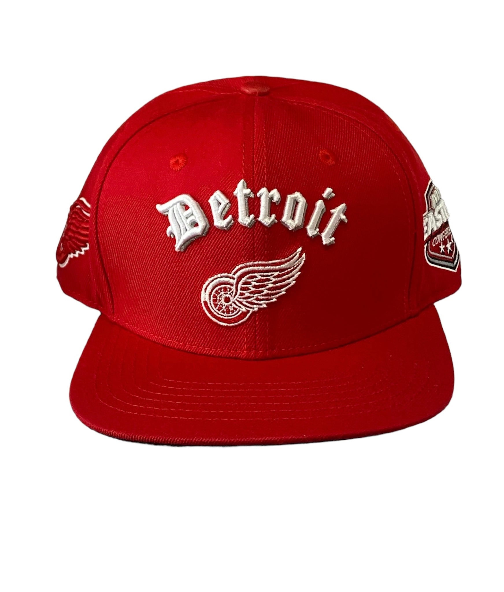 Pro Red Wings Detroit Logo Embroidered Snapback Red