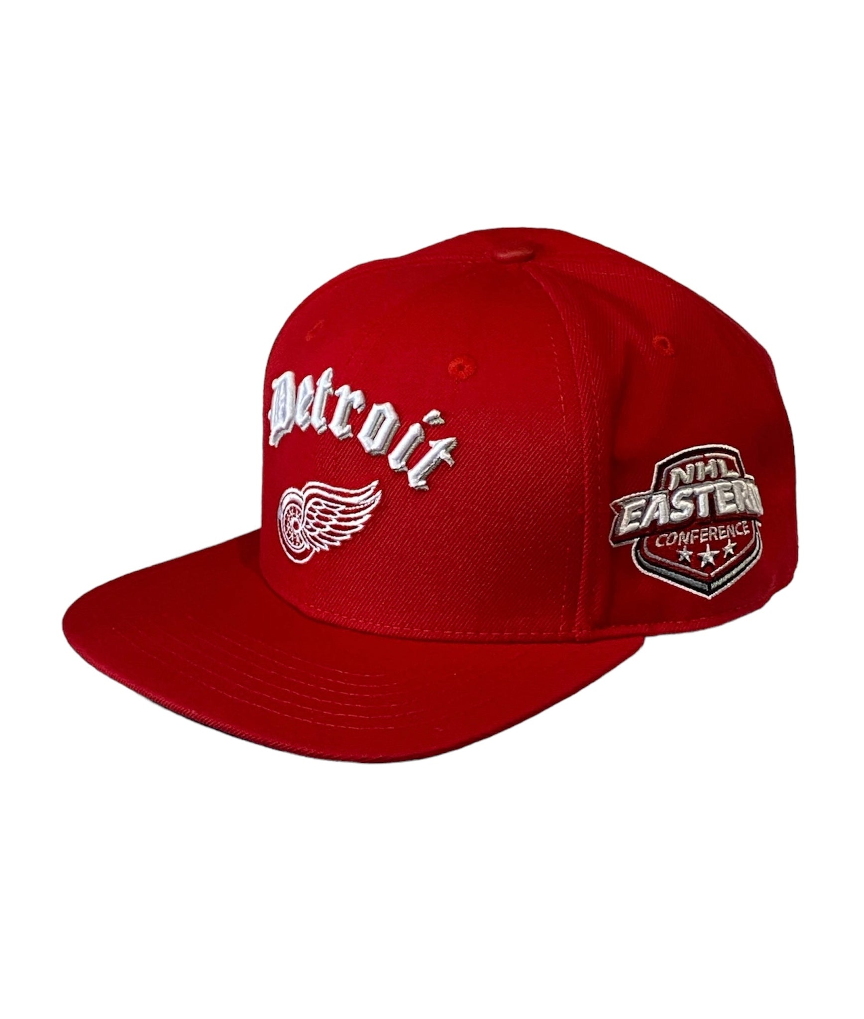 Pro Red Wings Detroit Logo Embroidered Snapback Red