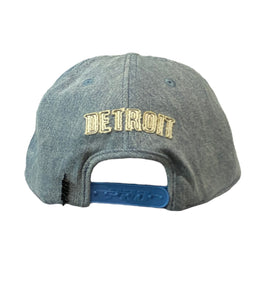 Pro Piston Logo Embroidered Denim Snapback