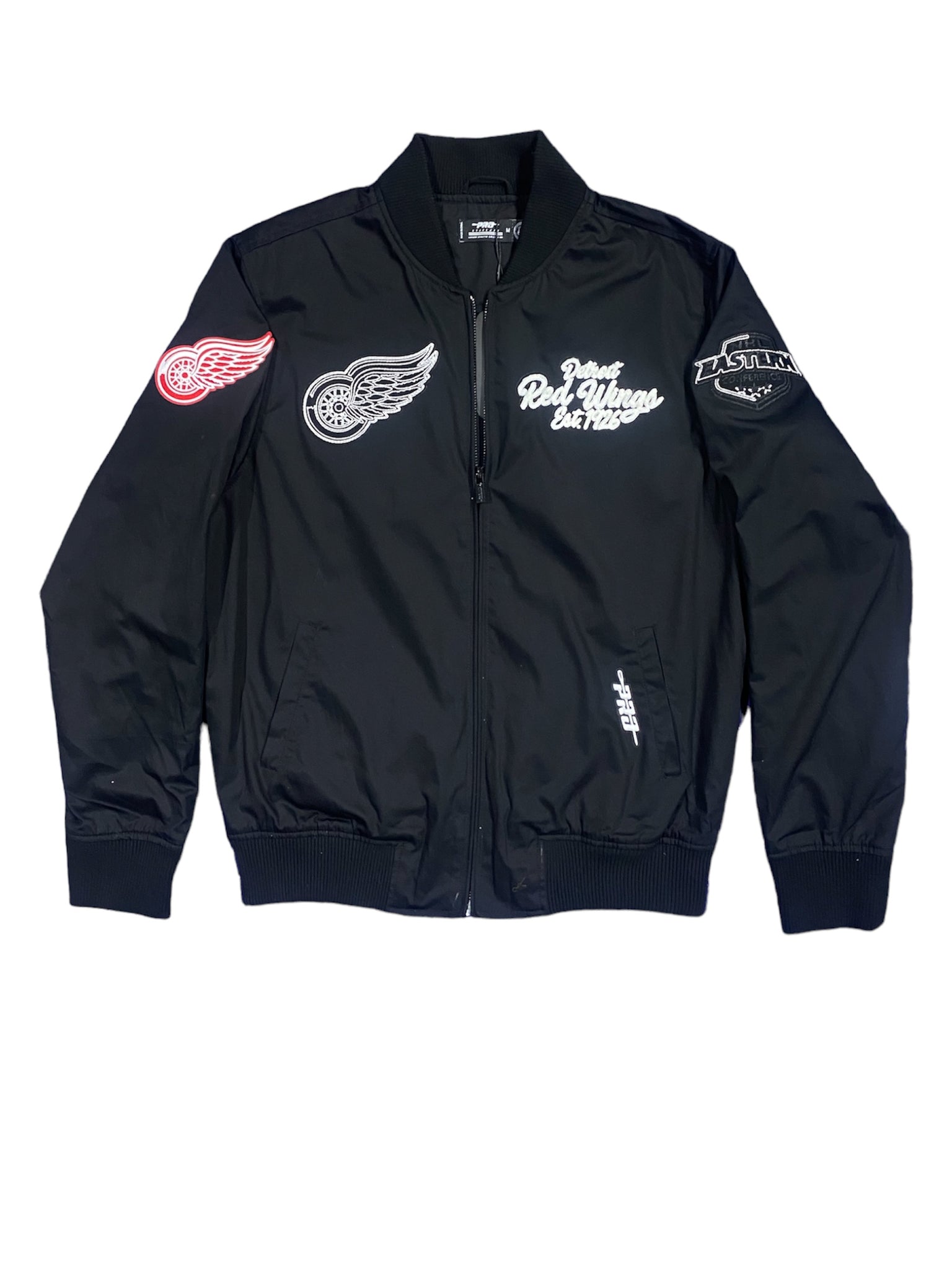 Pro Red Wings Logo Embroidered Jacket Black