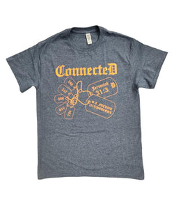 ConnecteD Veterans Tee Navy/Orange