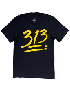 313 Tee Black/Yellow